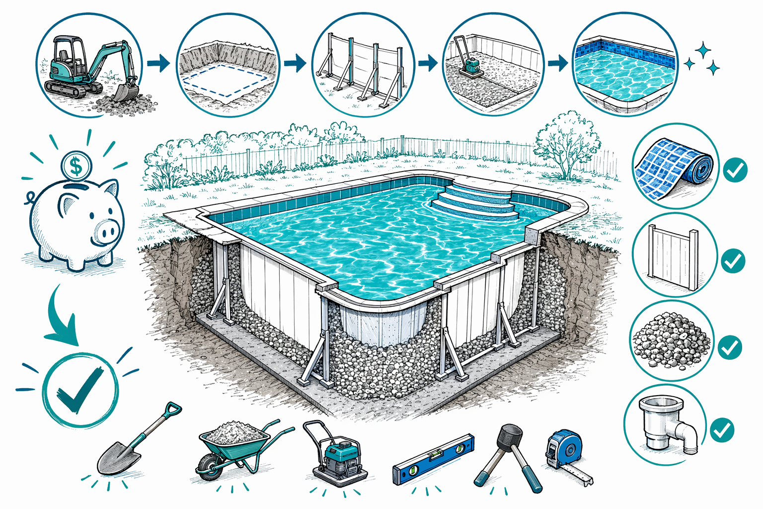 The Cheapest Way to Build an In-Ground Pool
