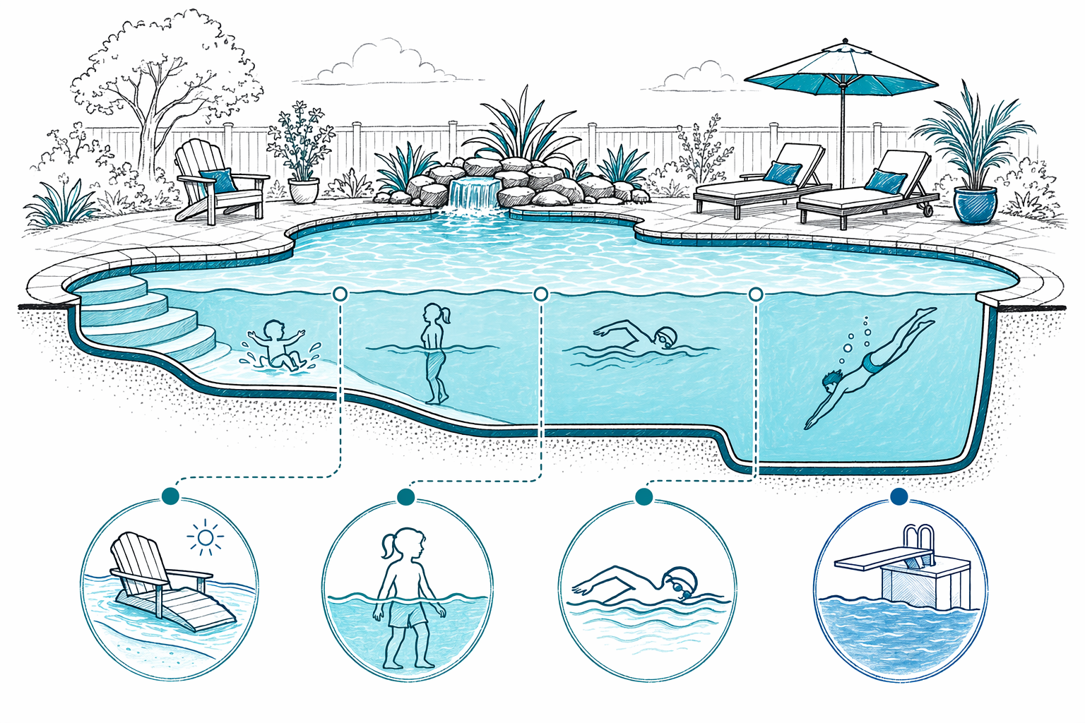 How Deep Should a Backyard Pool Be?