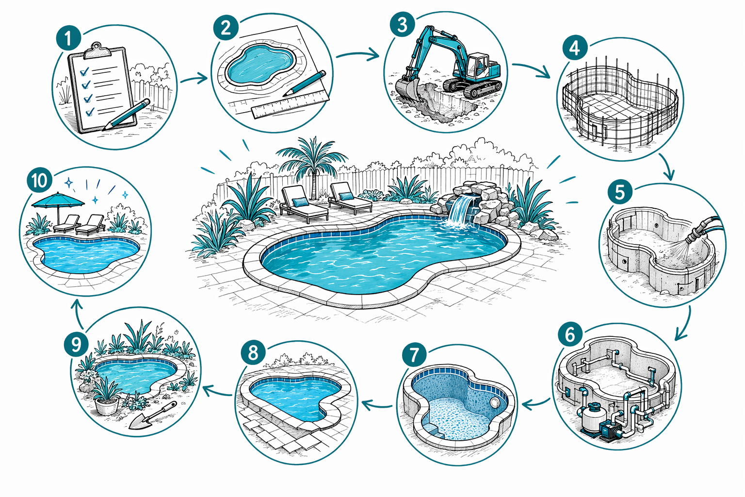 How long it takes to build a pool
