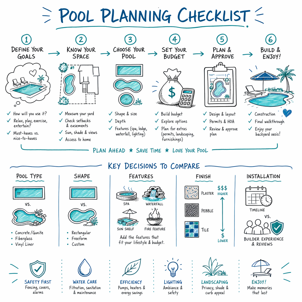 What the checklist helps you plan