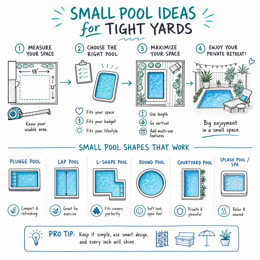 Small pool ideas that actually work in tight spaces